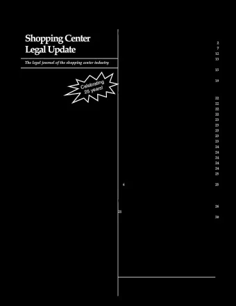 Shopping Center  Bankrupt Tenants Security Deposit  __________________2  ______________________7