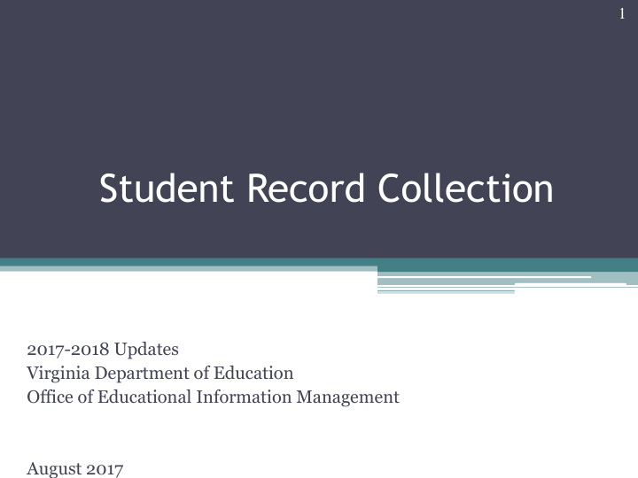 student record collection