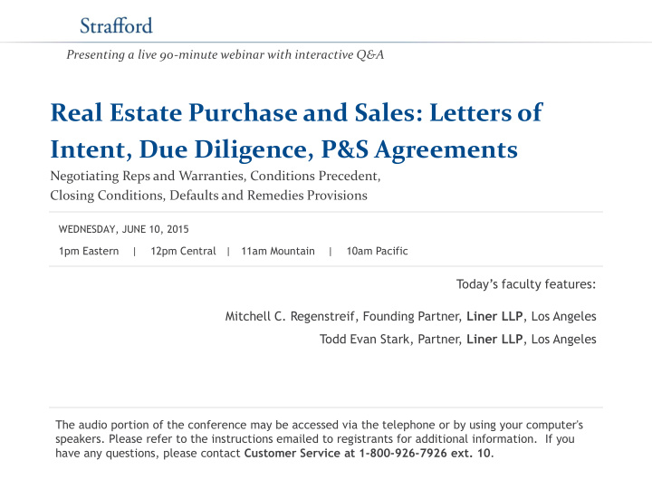 real estate purchase and sales letters of intent due