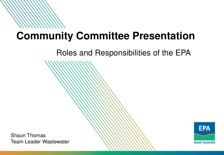 community committee presentation
