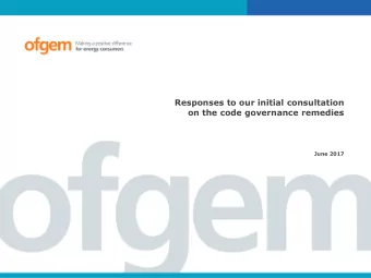 Responses to our initial consultation  on the code governance remedies  June 2017  Content