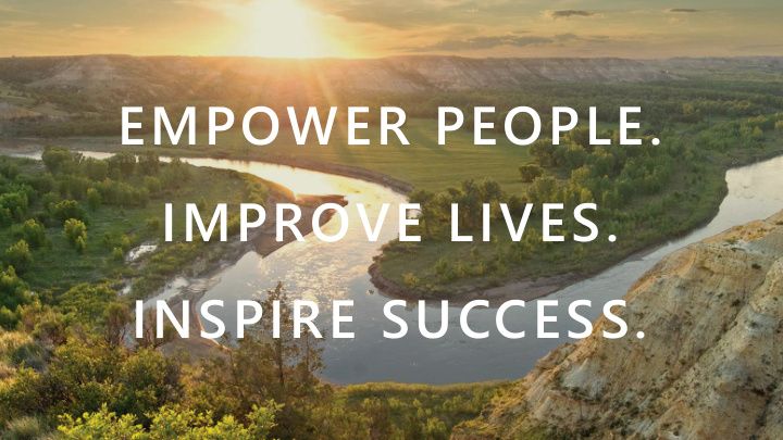 empower people improve lives