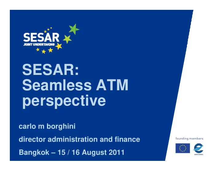 sesar sesar seamless atm perspective ti