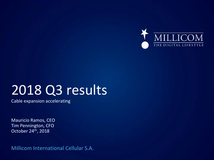 2018 q3 results