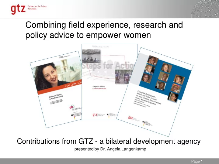 combining field experience research and