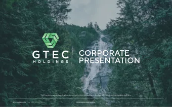 CORPORATE  PRESENTATION  This Presentation supersedes and replaces all prior versions that may have