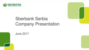 Company Presentation  June 2017  The following presentation is intended for discussion purposes