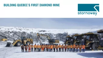 Denver Gold Forum, September 19, 2016  Matt Manson, President and CEO  Forward Looking Information