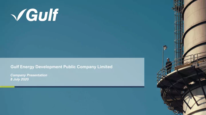 gulf energy development public company limited