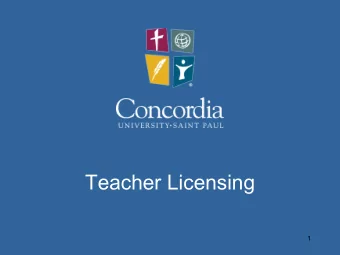 Teacher Licensing  1  2  Tiered Licensing   3  PELSB  ~  Professional Educator Licensing  and