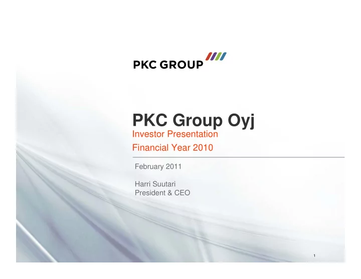 pkc group oyj