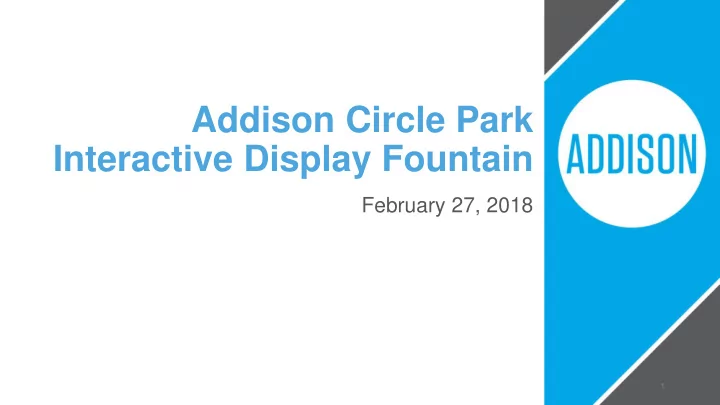 interactive display fountain