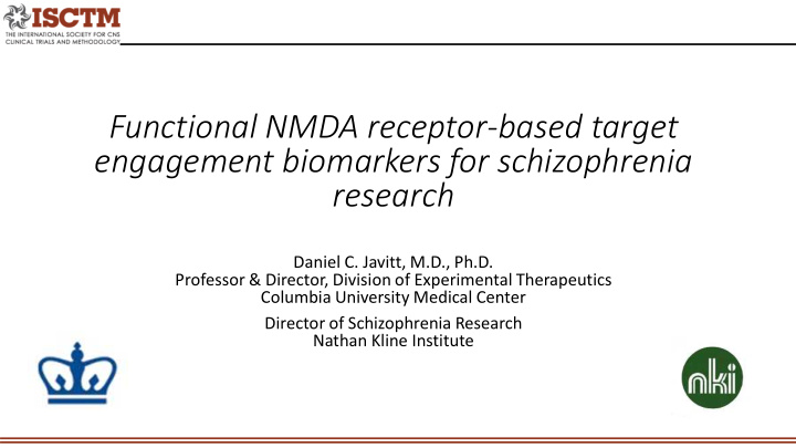 functional nmda receptor based target engagement