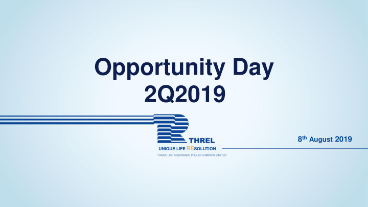 opportunity day 2q2019