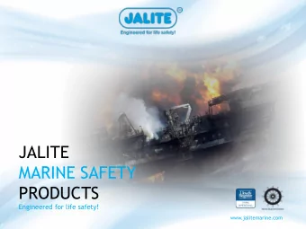 PRODUCTS  Engineered for life safety!  www.jalitemarine.com  Lifeboat &amp; Assembly Station