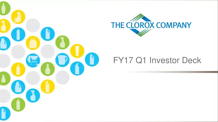 fy17 q1 investor deck safe harbor