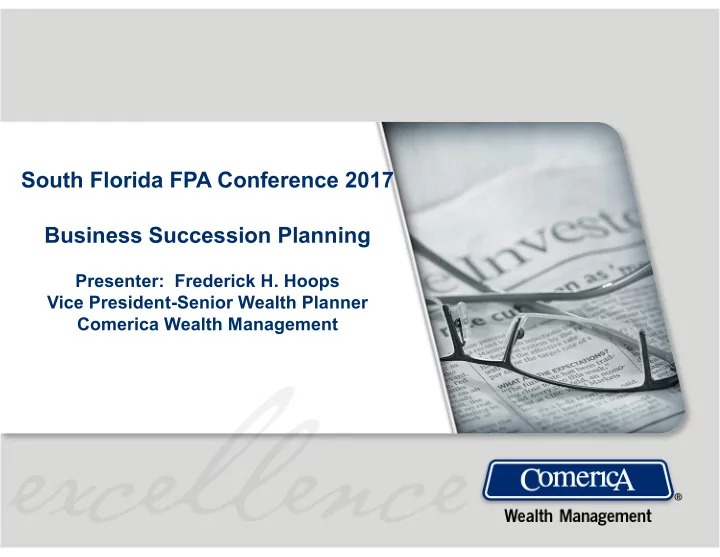 south florida fpa conference 2017 business succession