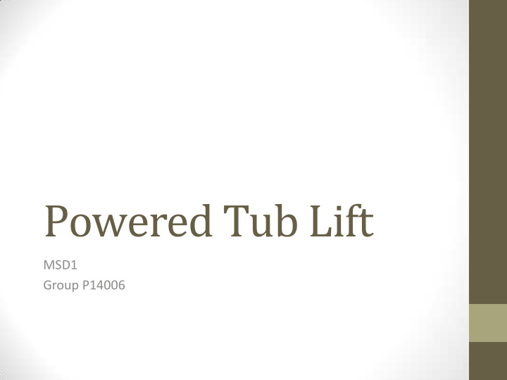 powered tub lift