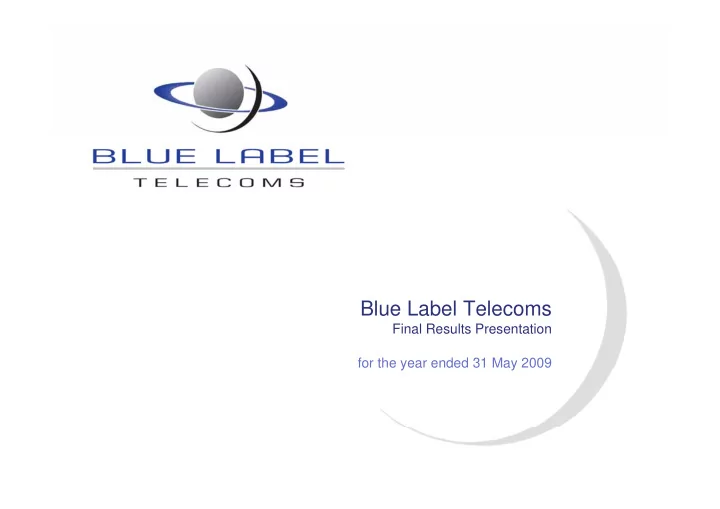 blue label telecoms blue label telecoms
