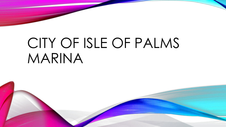 city of isle of palms