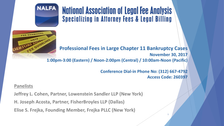 professional fees in large chapter 11 bankruptcy cases