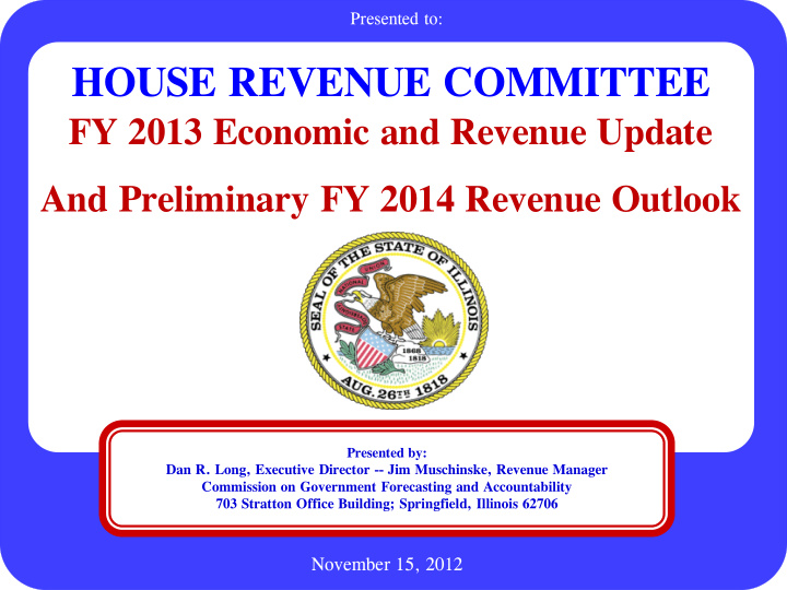 house revenue committee