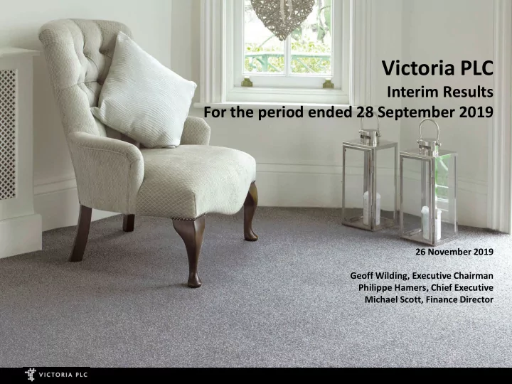 victoria plc