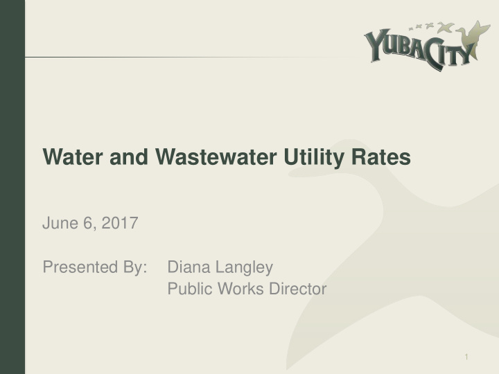 water and wastewater utility rates