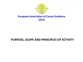 PURPOSE, SCOPE AND PRINCIPLES OF ACTIVITY  The purposes of the Association are as follows:  1. to