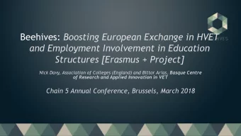 and Employment Involvement in Education  Structures [Erasmus + Project] Nick Davy, Association of