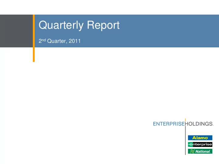 quarterly report