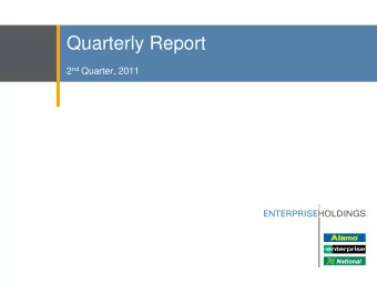 Quarterly Report 2 nd Quarter, 2011  Agenda  Industry Update  Updates by Brand  Reporting