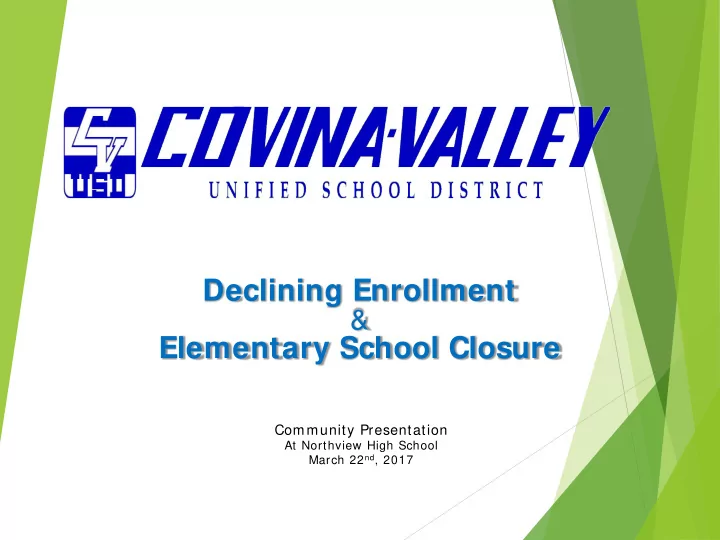 declining enrollment