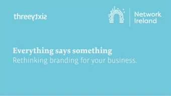 29 May 2019  HELLO  RETHINK BRANDING  Br  Brand  nd is a pr  promise between  n a busine  ness and