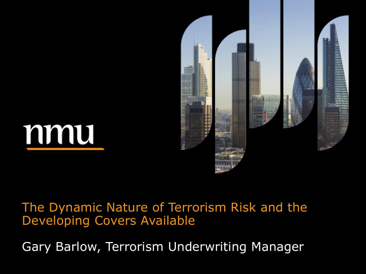 the dynamic nature of terrorism risk and the developing