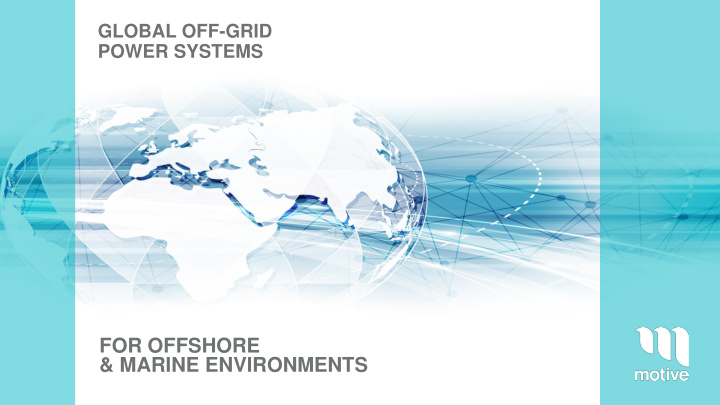 for offshore marine environments