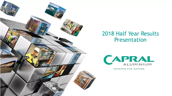2018 half year results presentation aus ustrali lia s