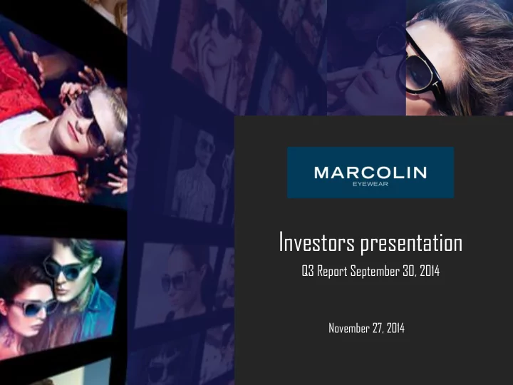 investors presentation
