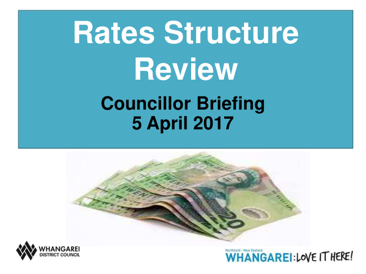 rates structure review