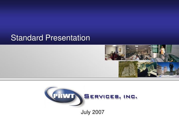 standard presentation