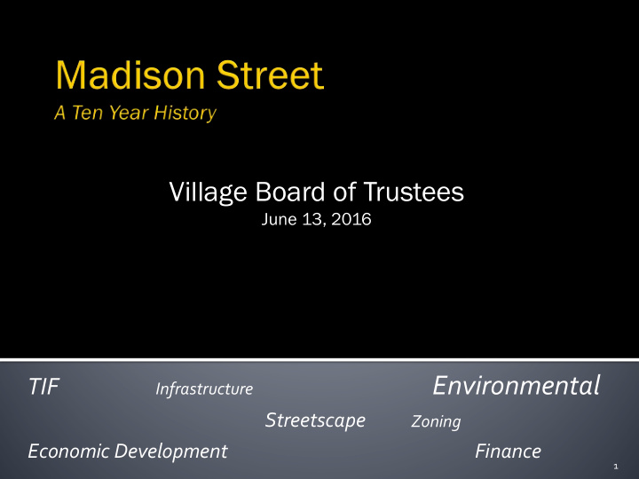 village board of trustees