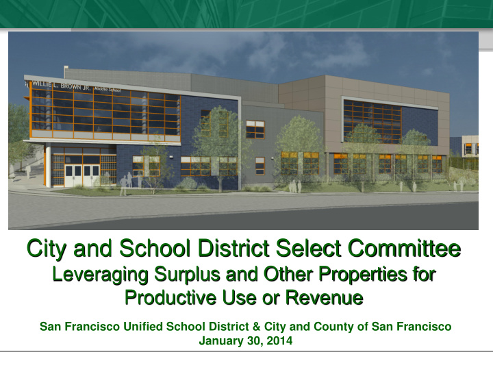 city and school district select committee
