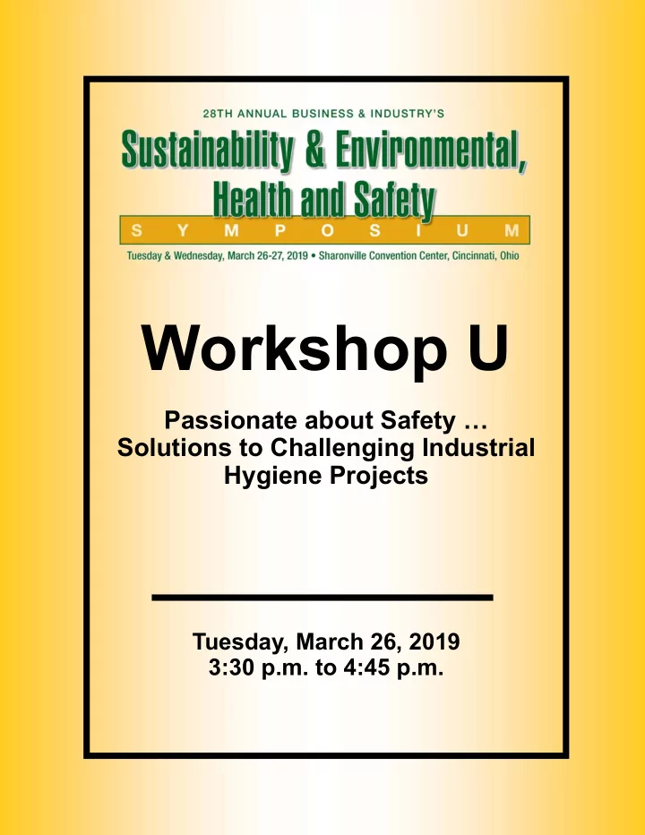 workshop u