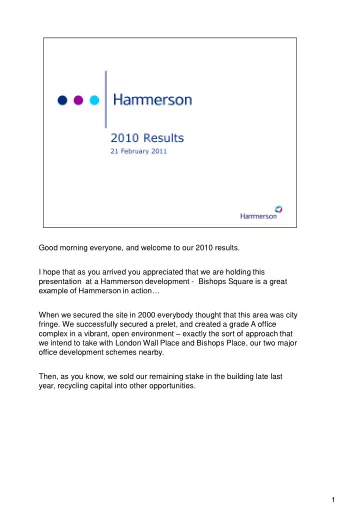 complex in a vibrant, open environment  exactly the sort of approach that  we intend to take