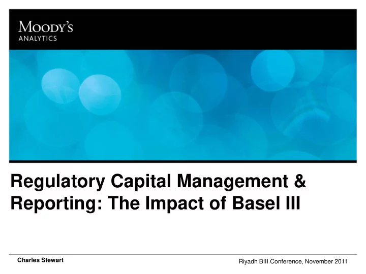 regulatory capital management