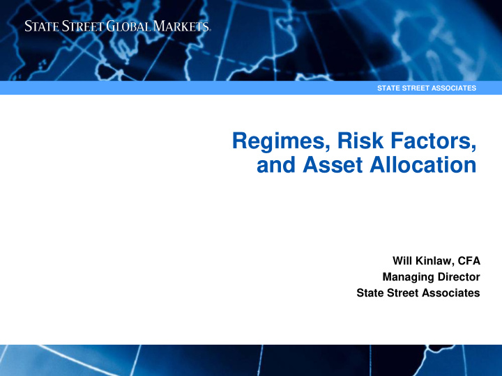 regimes risk factors