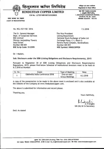 iJ~~~  ~ 'l'i &quot;'&quot;&quot; -.mirMlf  Registered &amp; Head Office  .  HINDUSTAN  COPPER