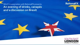 An evening of drinks, canaps  and a discussion on Brexit  ABOUT RFX  RationalFX is a leading