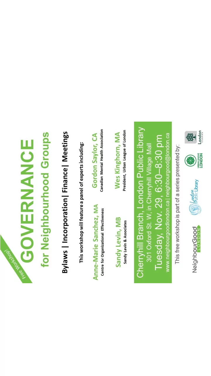 intro neighbourhood governance