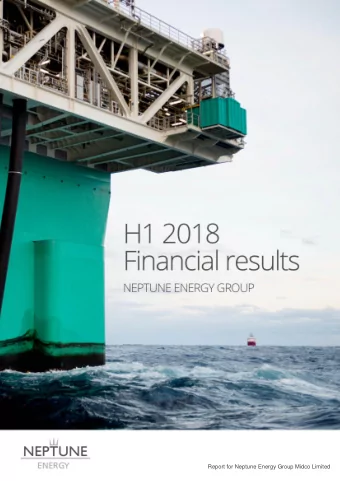 Report for Neptune Energy Group Midco Limited  About Neptune Energy Group  Neptune is an